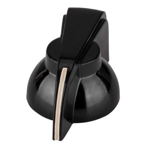 Vintage Chicken Head Guitar / Amplifier Knob 0.75" - Black
